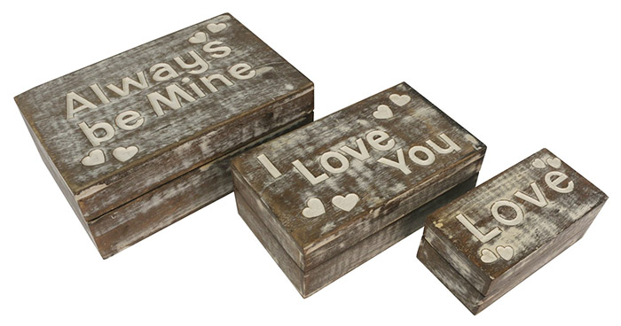 Set Of 3 Boxes "Always Be Mine"